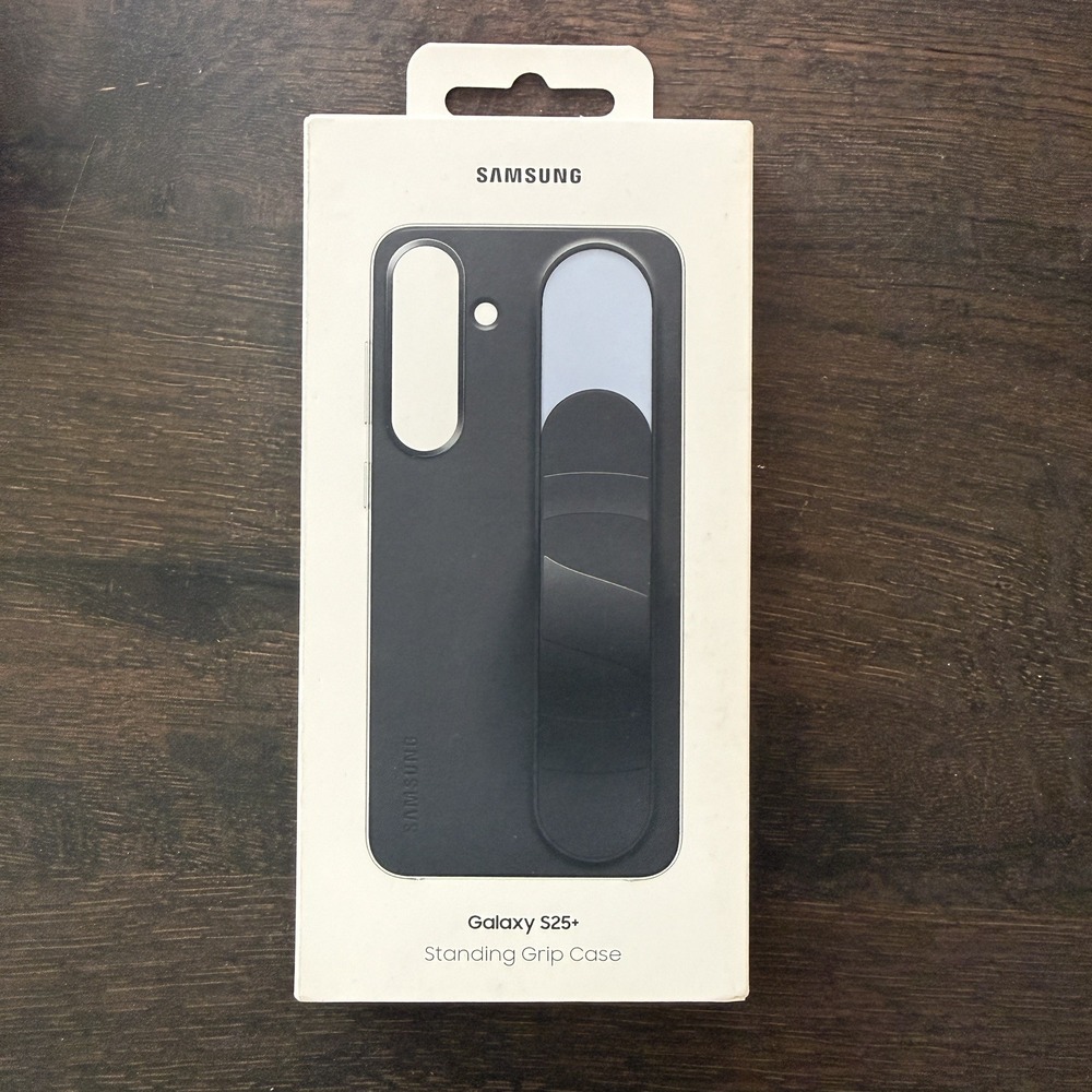 Samsung Official Standing Grip Case for Samsung Galaxy S25+ Plus - Black